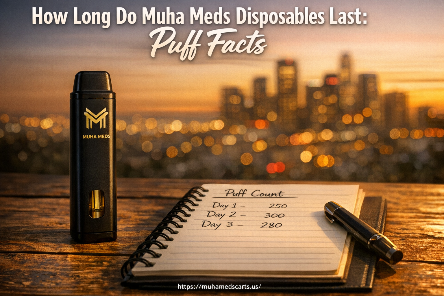 How long do Muha Meds disposables last?