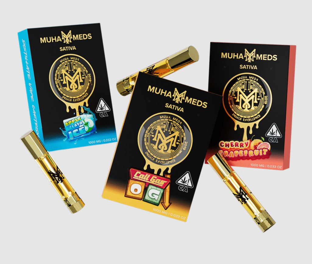 how much THC is in Muha Meds carts