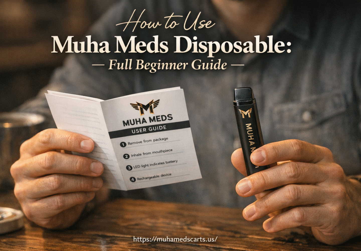 How to use Muha Meds disposable?